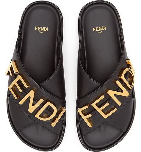 fendi slippers white|women fendi sandals nordstrom.